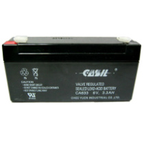 Аккумулятор 6V 3,3Ah Casil свинцово-кислотный (CA633; размер: 125x34x60мм)