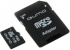 Карта памяти micro SD 128GB Qumo class 10 UHS-I U3 adp BL, с адаптером