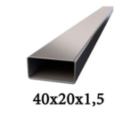 Труба профильная 40*20*1,5ст1-3сп/пс=6,00м