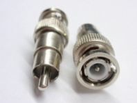 Разъемы, штекера, соединители - BNC (папа) - RCA (папа) металл